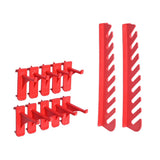 Ensemble de rangement Vidaxl 71 parties avec panneaux muraux rouges et noirs
