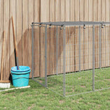 Vidaxl Dog Kennel 330x110x110 cm en acier argent coloré