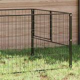 Vidaxl Dog Kennel 100x100x70 cm en acier noir