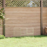 Vidaxl Dog Kennel 100x100x70 cm en acier en argent coloré