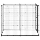 Vidaxl hundekennel for utenfor 110x220x180 cm stål