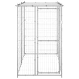 Vidaxl Chien Kennel à l'extérieur avec toit 110x220x180 cm en acier galvanisé