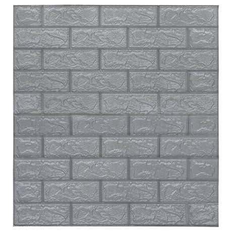 Vidaxl 3D fond d'écran auto-adhésif 40 st anthracite de couleur anthracite