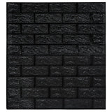 Vidaxl 3D fond d'écran auto-adhésif 20 St Brick Black