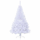 Vidaxl kunstkerstboom avec un demi-150 cm en PVC blanc standard