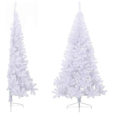 Vidaxl Kunstkerstboom with standard half 180 cm PVC white