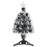 Vidaxl Christmas Tree avec LED 64 cm en fibre de verre vert et blanc