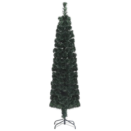 Vidaxl kunstkerstboom avec une fibre optique standard de 150 cm étroite