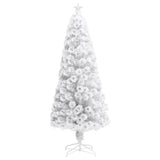 Vidaxl kunstkerstboom avec éclairage 180 cm fibre optique blanc