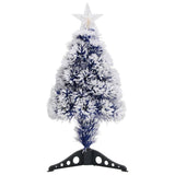 Vidaxl kunstkerstboom avec éclairage 64 cm fibre optique blanc et bleu