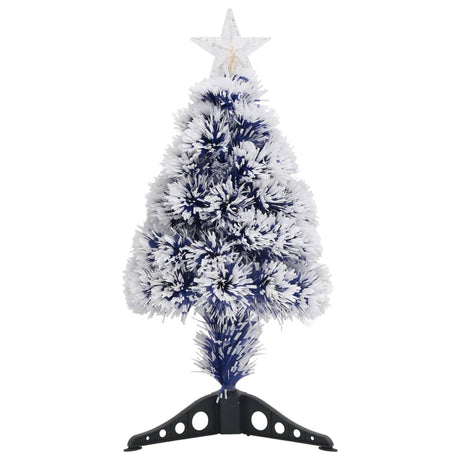 Vidaxl kunstkerstboom avec éclairage 64 cm fibre optique blanc et bleu