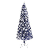 Vidaxl kunstkerstboom avec éclairage 240 cm fibre optique blanc et bleu