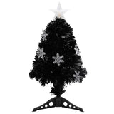 Vidaxl Christmas Tree s LED SNOW FLAKES 64 cm Optic Black