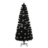 Vidaxl Christmas tree with LED snow flakes 240 cm fiber optic black