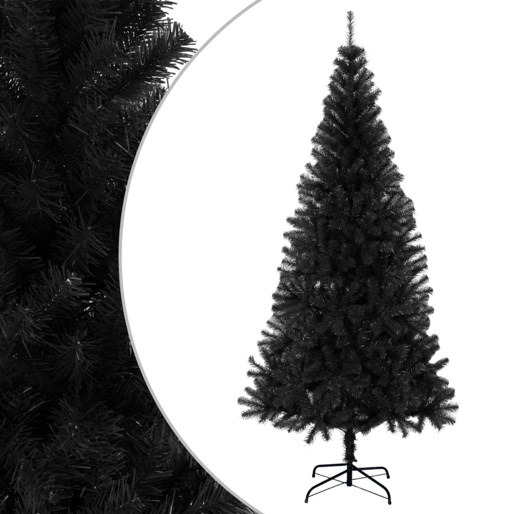 Vidaxl Kunstkerstboom with standard 240 cm PVC Black