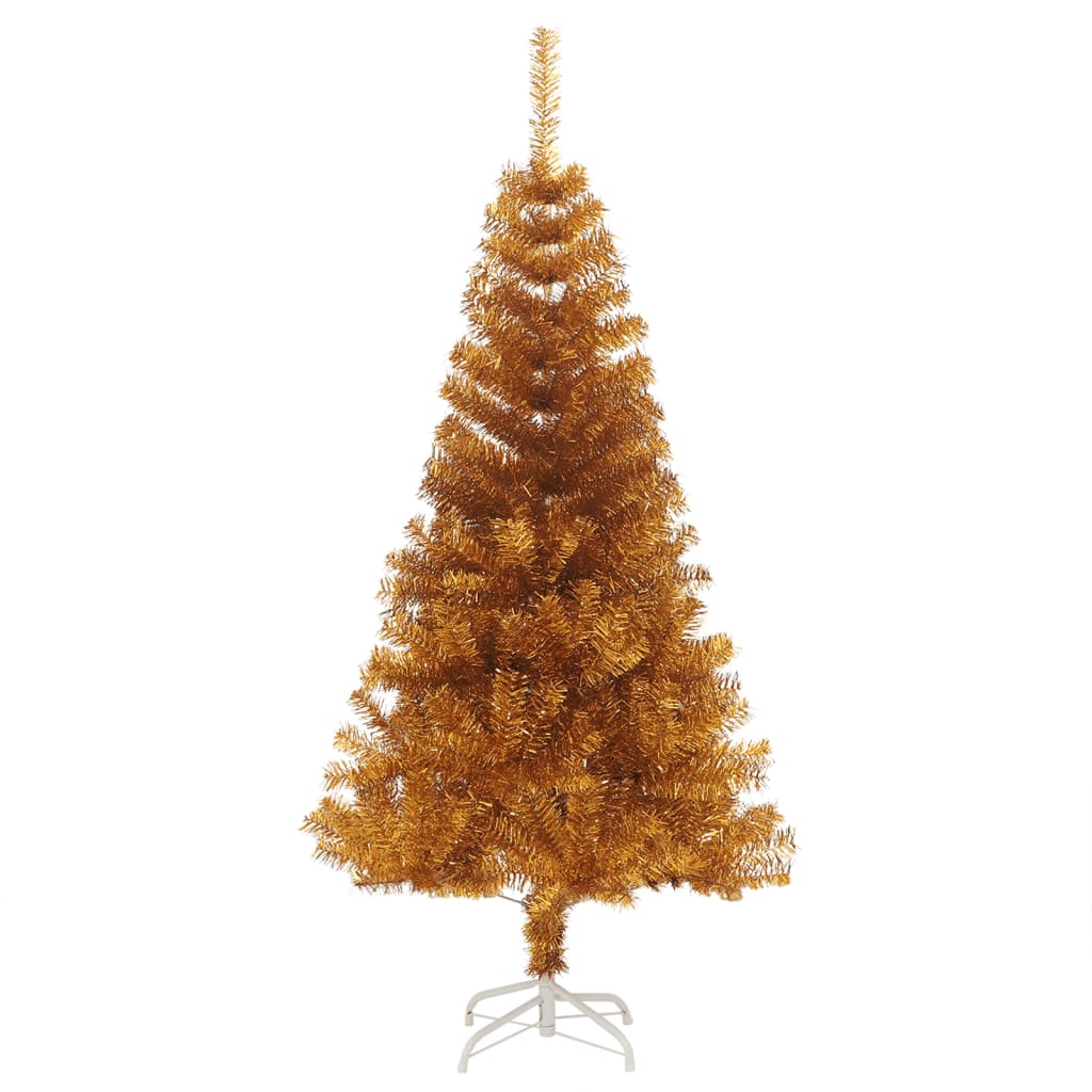 Vidaxl kunstkerstboom avec un capuchon standard de 120 cm en or couleur