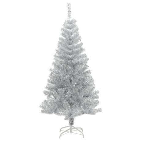 Vidaxl kunstkerstboom avec un capuchon standard de 120 cm en argent coloré