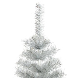 Vidaxl kunstkerstboom avec un capuchon standard de 120 cm en argent coloré