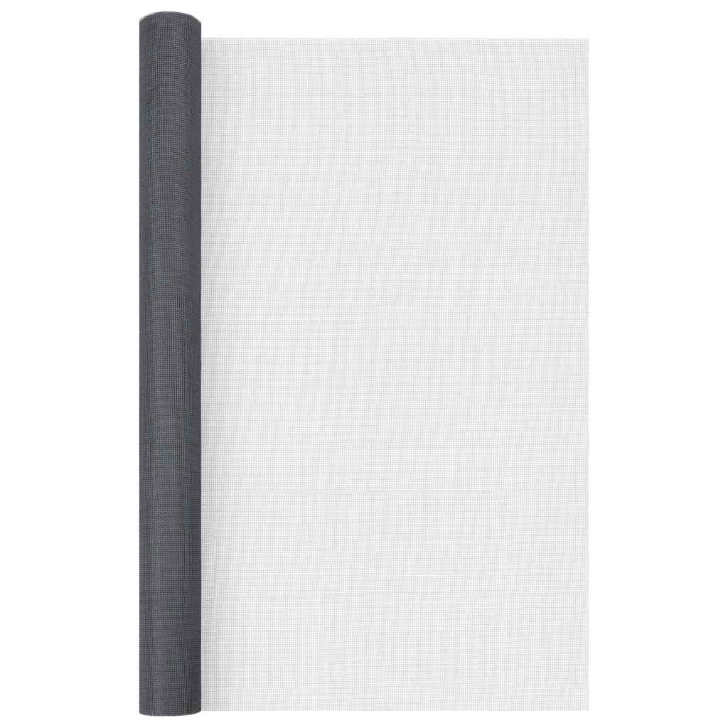 Vidaxl Mesh 80x2000 cm Fiber optic Grey