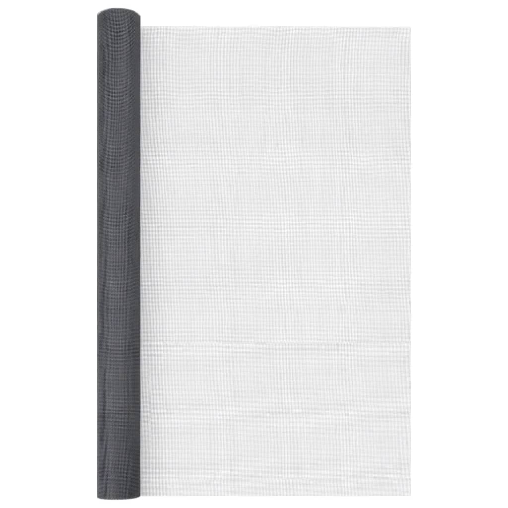 Vidaxl Mesh 112x2000 cm Grey à fibre optique