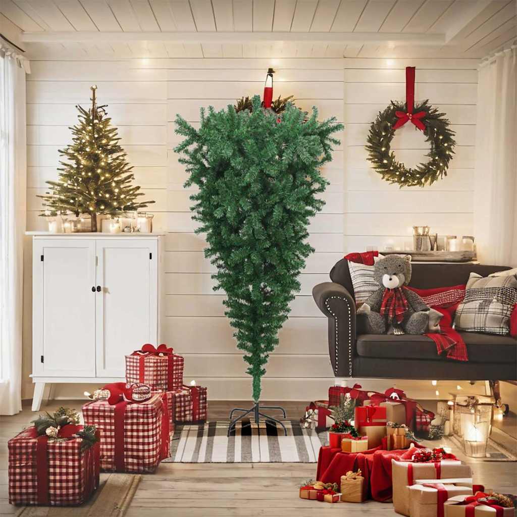 Vidaxl Kunstkerstboom inversé avec un vert de 180 cm standard