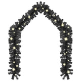 Vidaxl Garland de Noël avec lumières LED 5 m noir