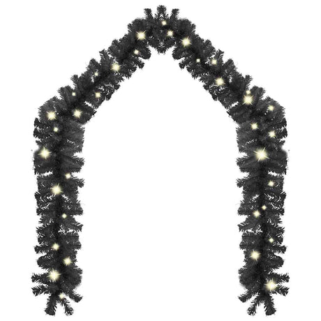 Vidaxl Garland de Noël avec lumières LED 10 m noir