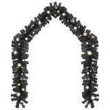 Vidaxl Garland de Noël avec lumières LED 20 m noir