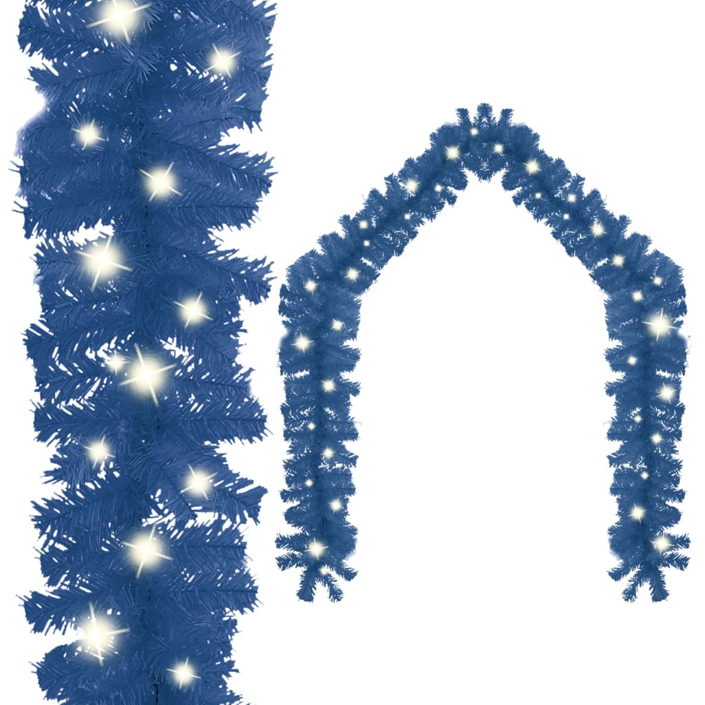 Vidaxl Weihnachtsgirlande mit LED -Leuchten 10 m blau