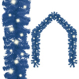 Vidaxl Garland de Noël avec lumières LED 10 m bleu