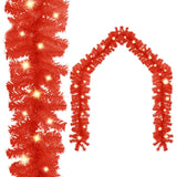 Vidaxx guirlande de Noël avec lumières LED 10 m rouge