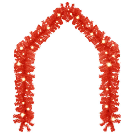 Vidaxl Garland de Noël avec des lumières LED 20 m rouge