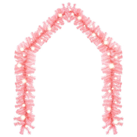 Vidaxl Garland de Noël avec des lumières LED 5 m rose