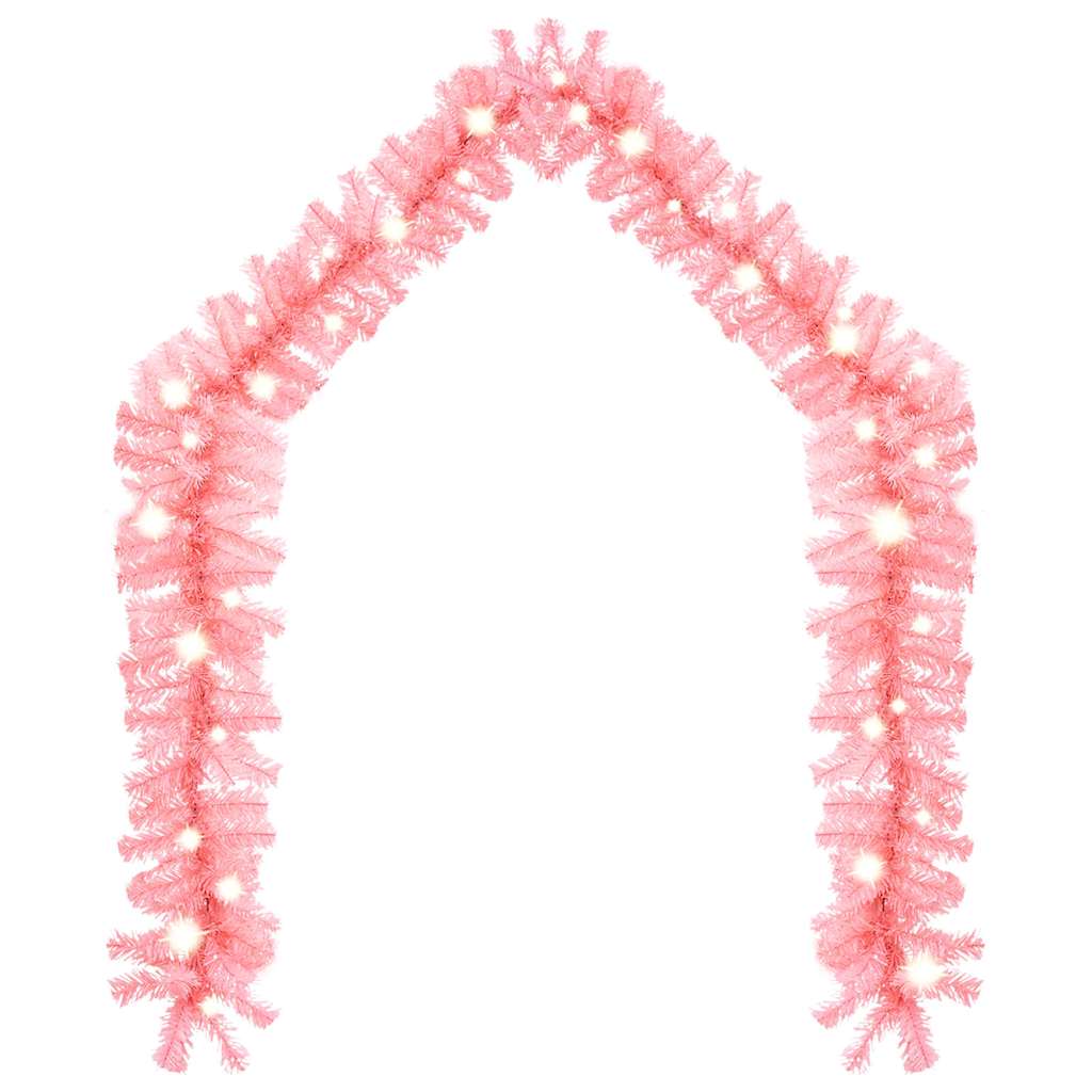 VidaXL guirlande de Noël avec lumières LED 20 m rose