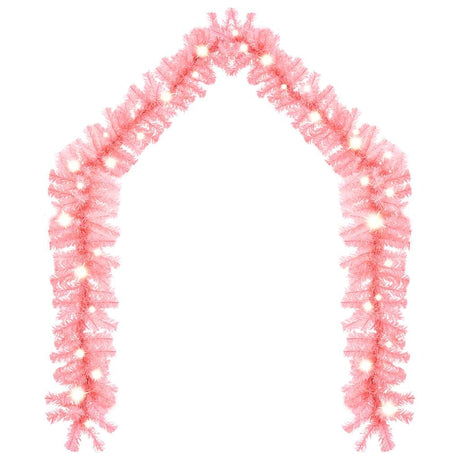 VidaXL guirlande de Noël avec lumières LED 20 m rose