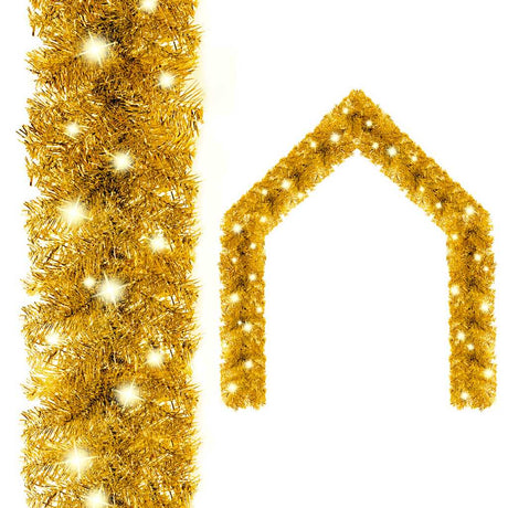 Vidaxl Garland de Noël avec lumières LED 10 m or colorés