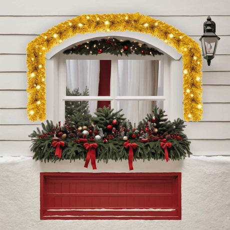 Vidaxl Garland de Noël avec lumières LED 10 m or colorés