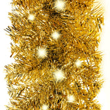 Vidaxl Garland de Noël avec des lumières LED 20 m de couleur or