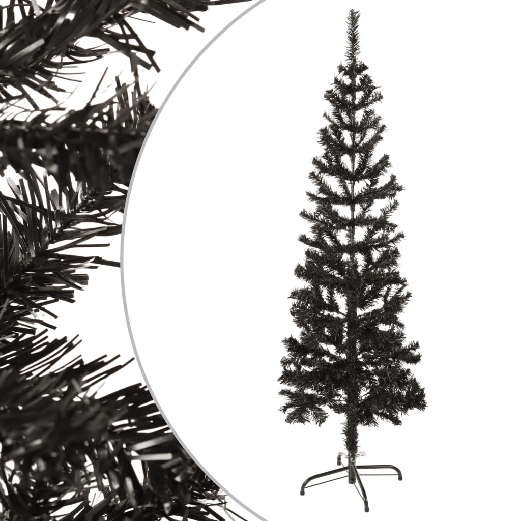 Vidaxl Christmas Trear étroit 120 cm noir