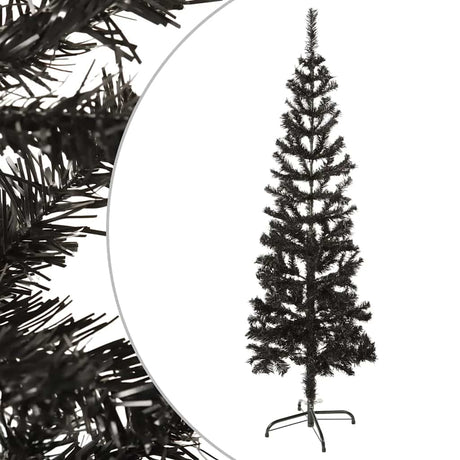Vidaxl Trear de Noël étroit 150 cm noir