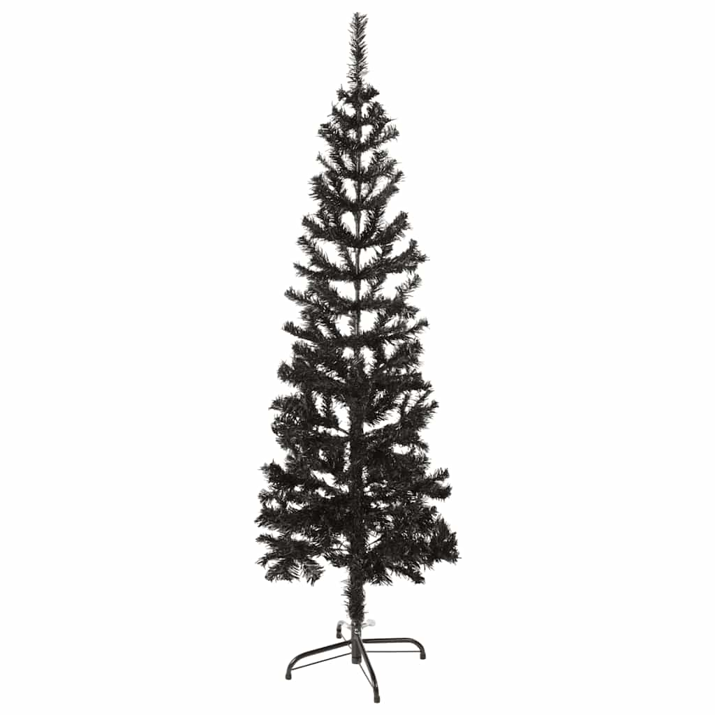 Vidaxl Árbol de Navidad estrecho 150 cm Negro