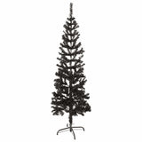 Vidaxl Árbol de Navidad estrecho 150 cm Negro