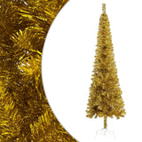 Vidaxl Christmas Trear étroit de 120 cm de couleur or