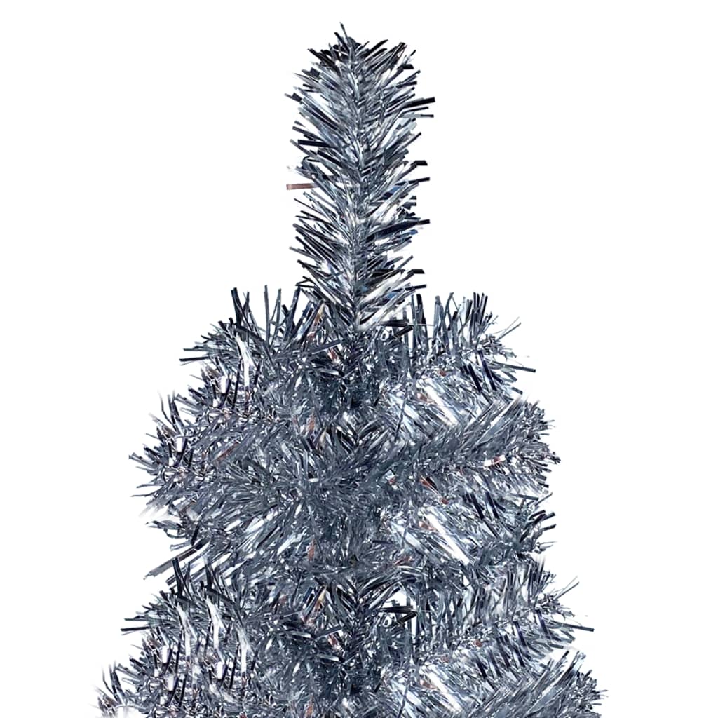 Vidaxl Christmas Trear étroit 180 cm en argent couleur