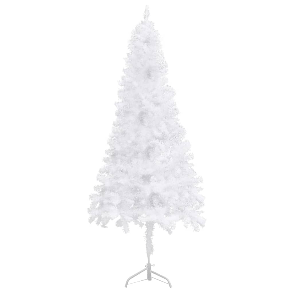 VidaXL Coin de sapin de Noël artificiel 180 cm PVC blanc