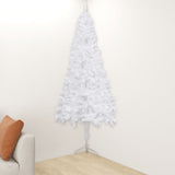 VidaXL Coin de sapin de Noël artificiel 180 cm PVC blanc