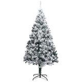 Vidaxl kunstkerstboom avec des flocons de neige 300 cm en PVC vert