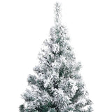 Vidaxl kunstkerstboom avec des flocons de neige 300 cm en PVC vert