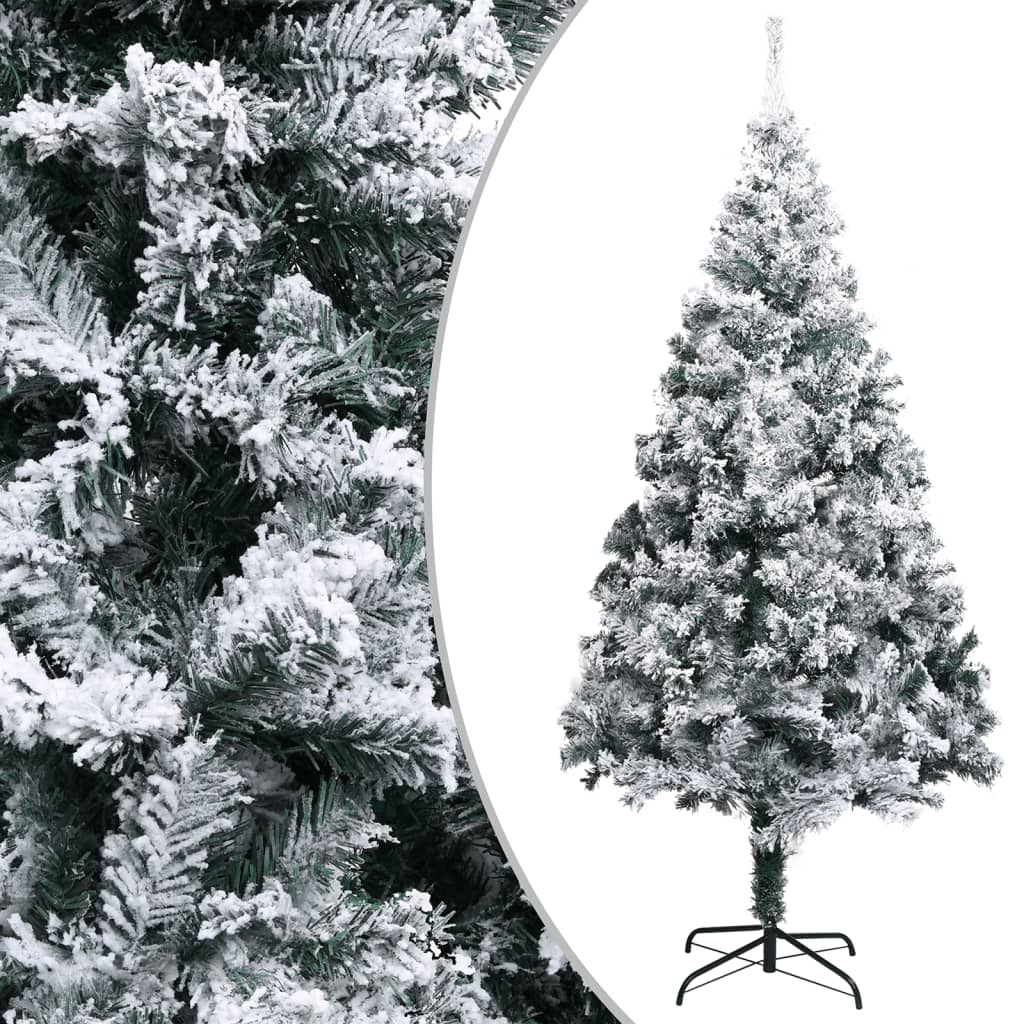 VidaXL Sapin de Noël artificiel avec neige PVC 400 cm vert