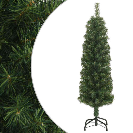 Vidaxx sapin de Noël artificiel avec standard étroit 120 cm PVC vert